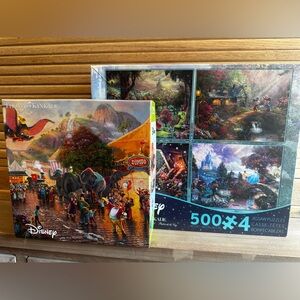 Disney Thomas Kinkade Multicolor Jigsaw Puzzle Set